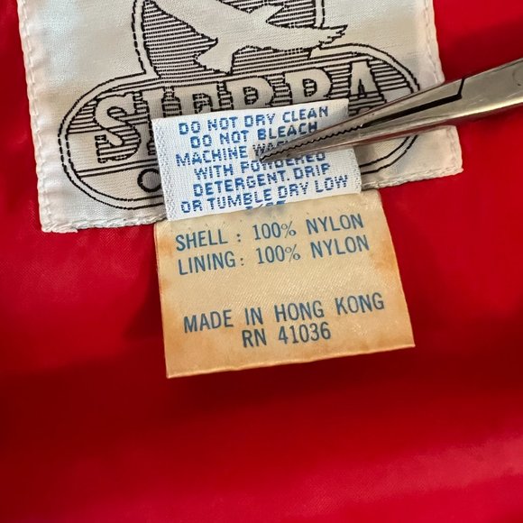 Vintage 80s Gore-Tex Sierra Country Red Nylon Hooded Windbreaker Jacket - Large - Picture 6 of 7